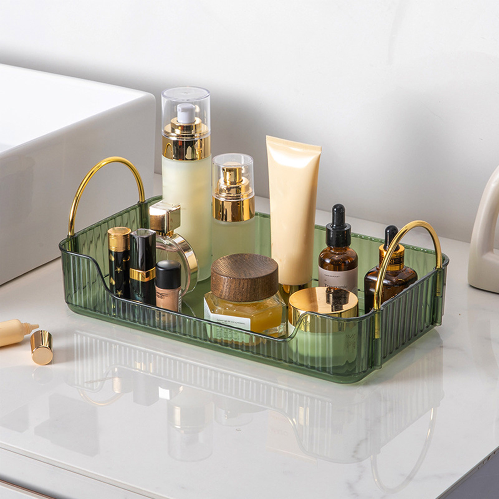 Luxury Skincare Box - Organizer do łazienki, luksusowy akrylowy regał