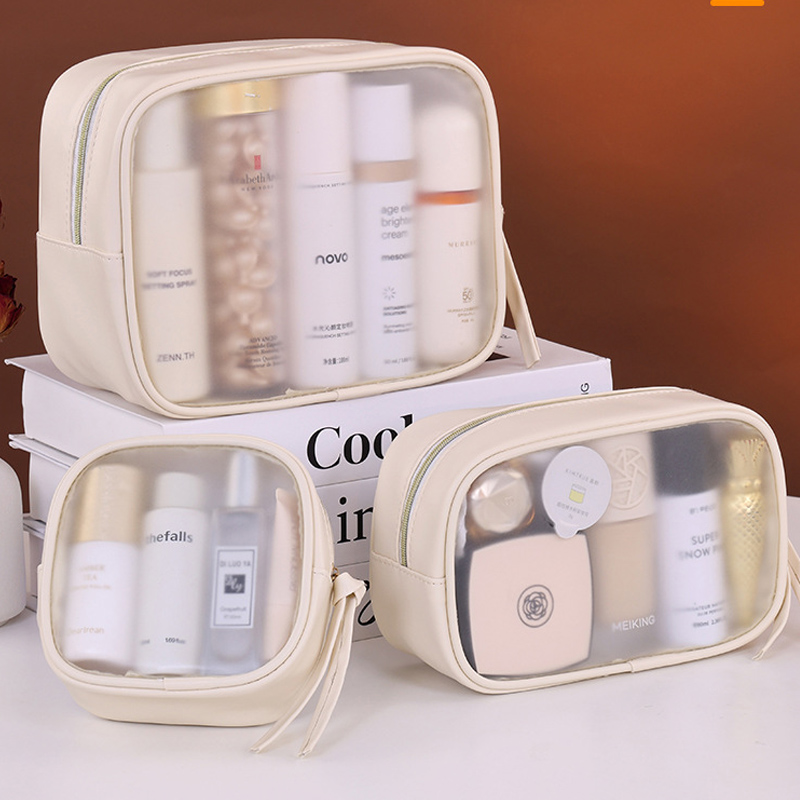 Luxury Skincare Box - Matowa, półprzezroczysta kosmetyczka z PVC -